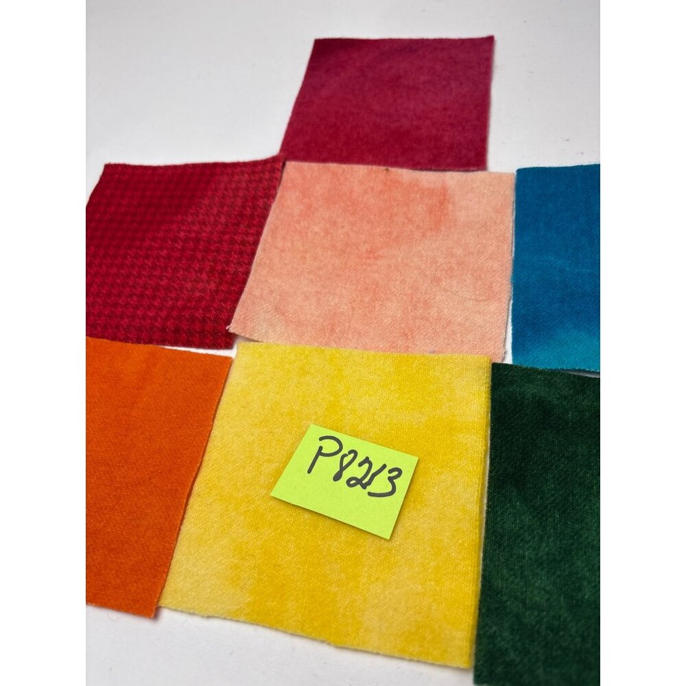 Wool Squares Rug Hooking & Applique 4 1/4" Multi-Color Set Rug Hooking - Picture 12 of 14